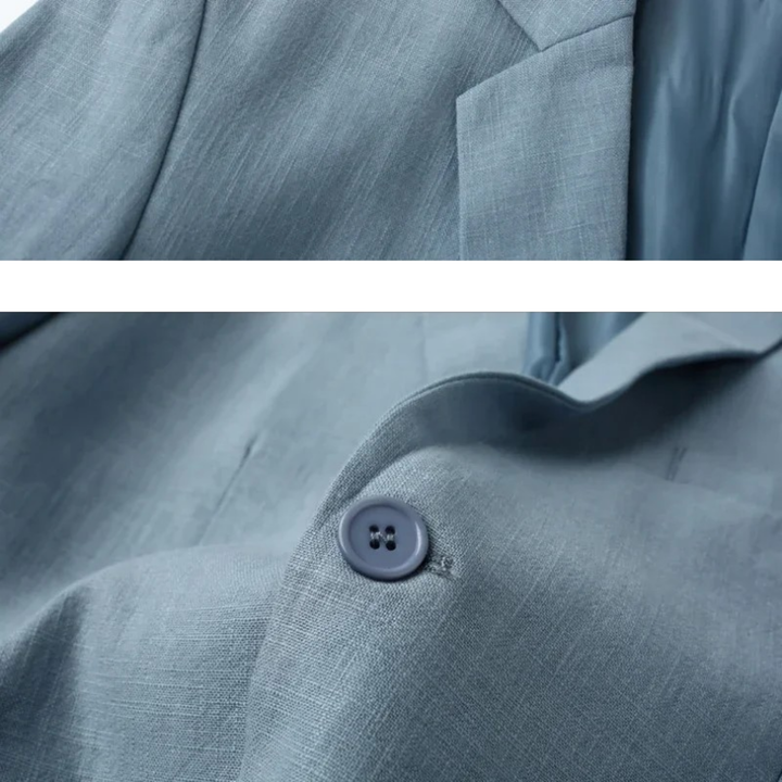 Herren Leinenblazer Elegant Atmungsaktiv Minimalistisch