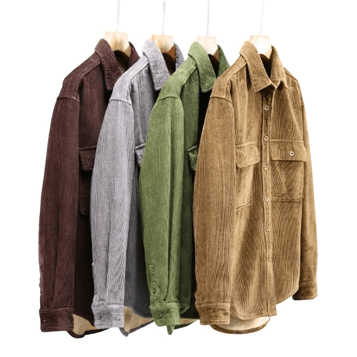 Herren Overshirt Corduroy Trendy und Bequem