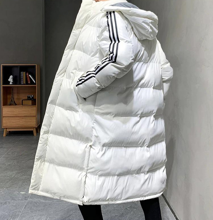 Herren Parka Winddicht Baumwollmischung Langer Schnitt 6