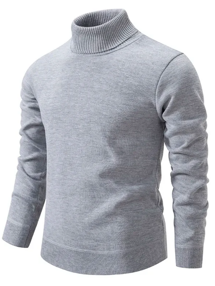 Herren Rollkragenpullover Wolle Klassisch Elegant 2