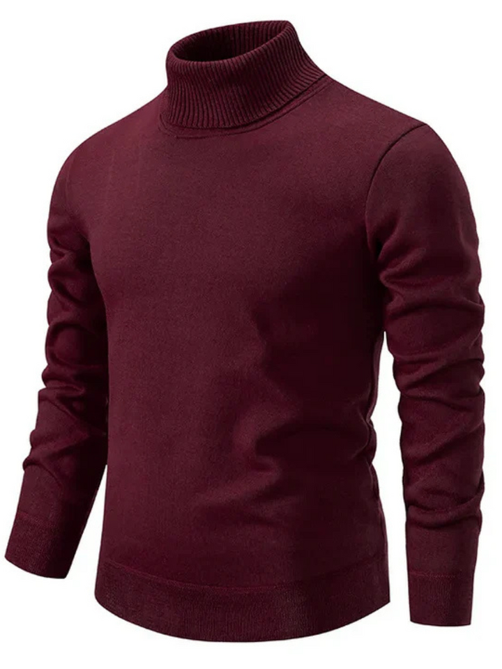 Herren Rollkragenpullover Wolle Klassisch Elegant 4