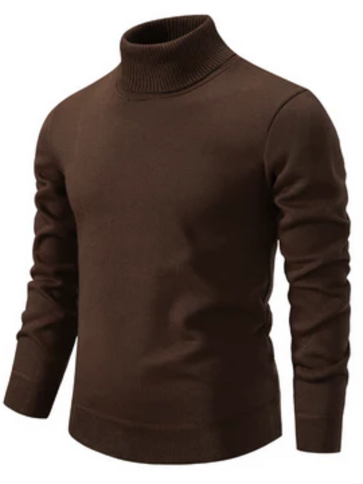 Herren Rollkragenpullover Wolle Klassisch Elegant 5