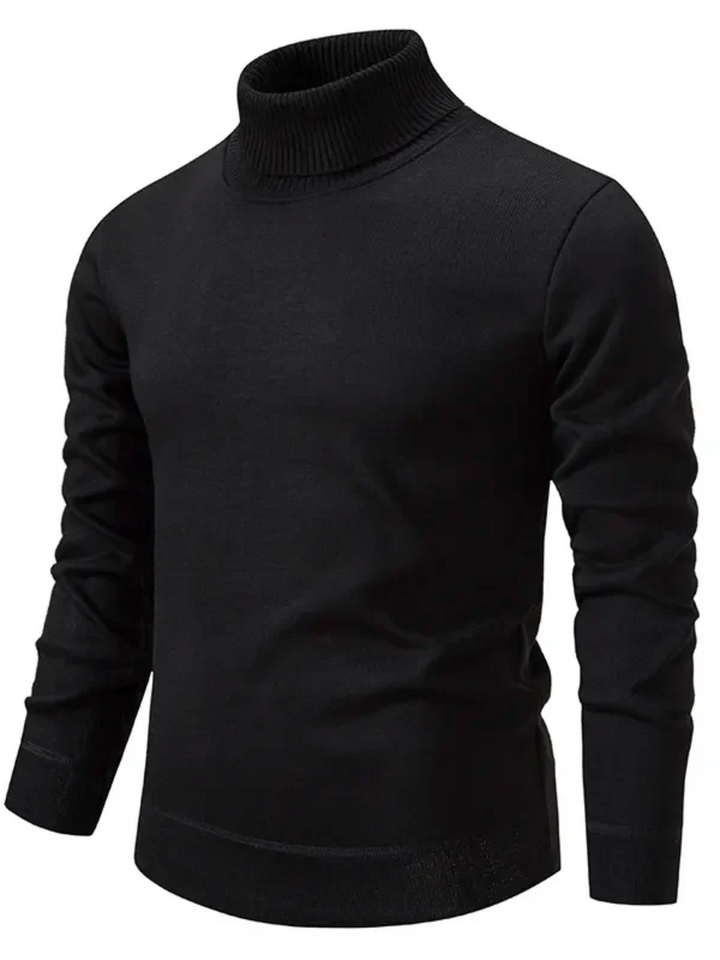 Herren Rollkragenpullover Wolle Klassisch Elegant 7