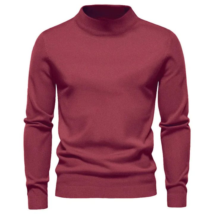 Herren Rollkragenpullover Wolle Lässig Elegant