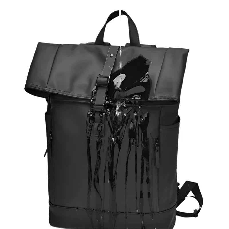 Herren Rolltop Rucksack Langlebiger Stoff Modernes Design