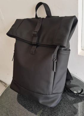 Herren Rolltop Rucksack Langlebiger Stoff Modernes Design