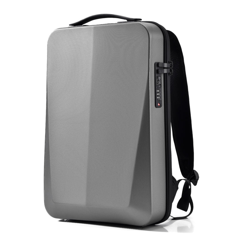Herren Rucksack Hardshell Stylisch Mit Sicherheitsverschluss und Ladeanschluss