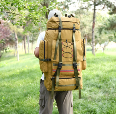Herren Rucksack Wasserdicht 130L Ergonomisch für Wanderungen und Outdoor-Aktivitäten