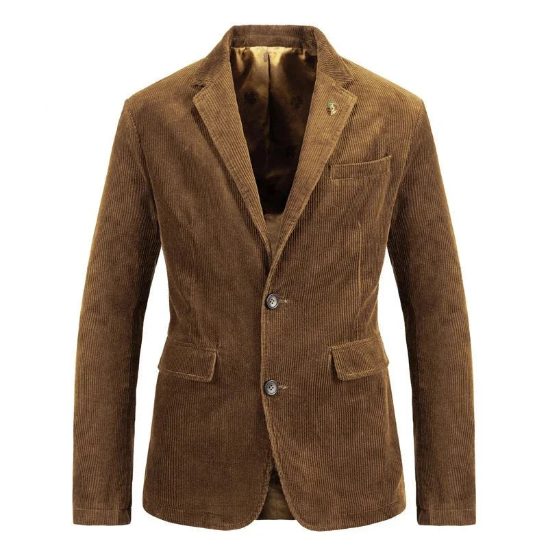Herren Sakko Cord Klassischer Stil