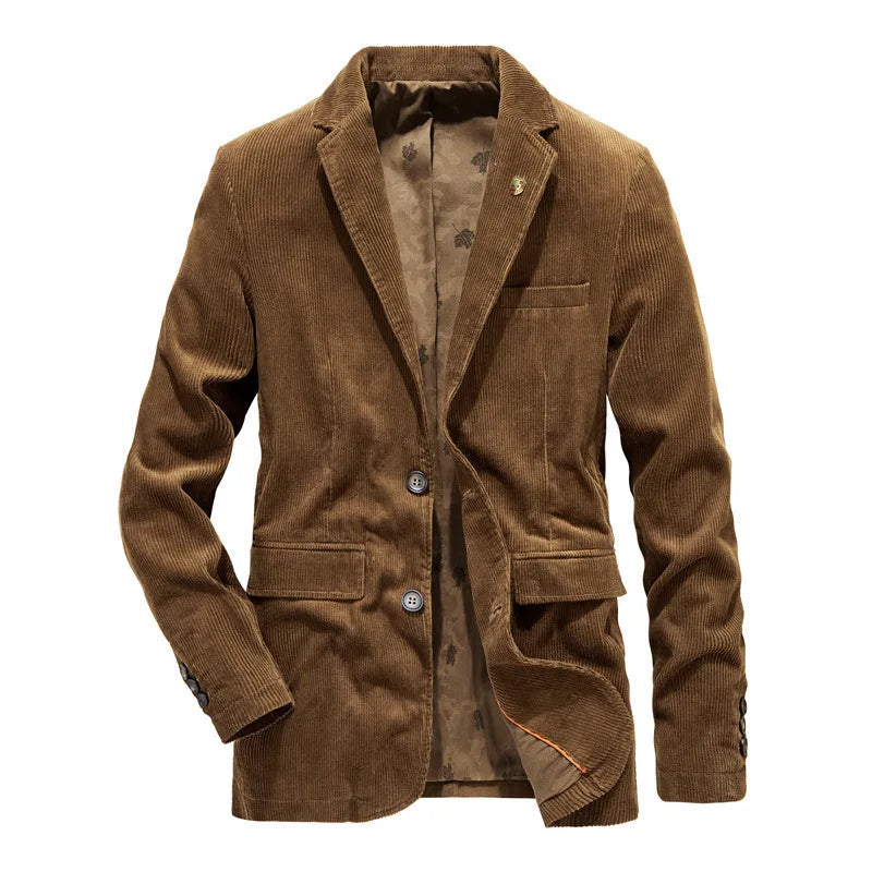 Herren Sakko Cord Klassischer Stil