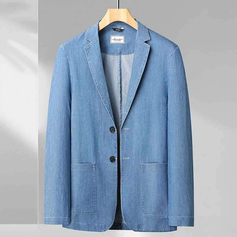 Herren Sakko Denim Modern – Stilvoller Blazer für Lässige Outfits