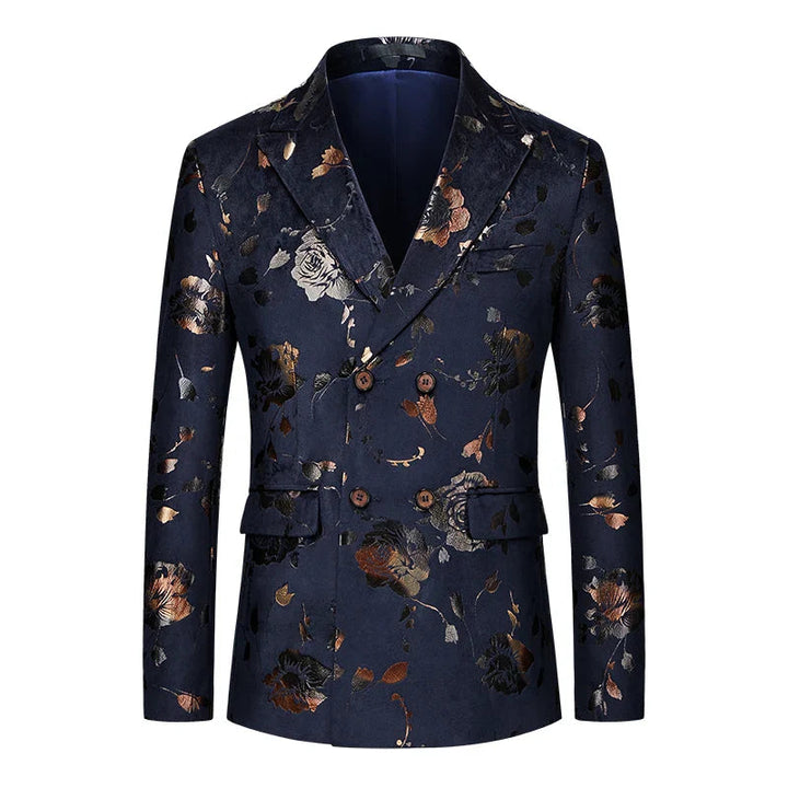 Herren Sakko Floral Design Hochwertiger Stoff Eleganter Look