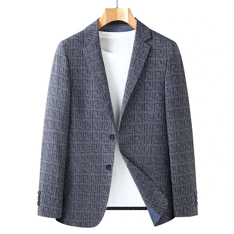 Herren Sakko Geometrisches Muster Modernes Design