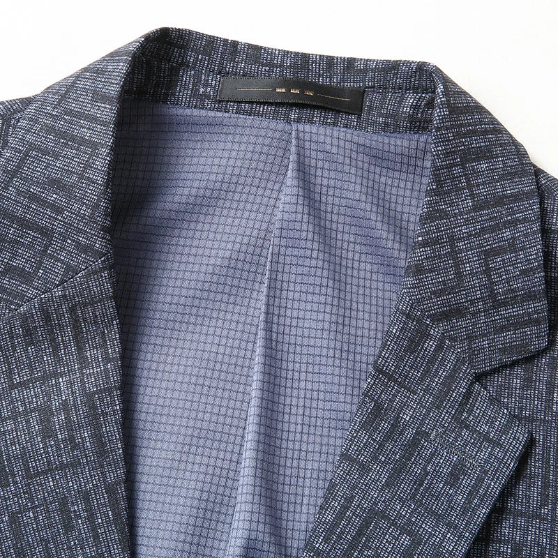 Herren Sakko Geometrisches Muster Modernes Design