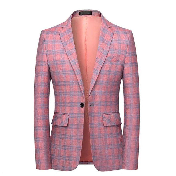 Herren Sakko Karo Design Eleganter Stil