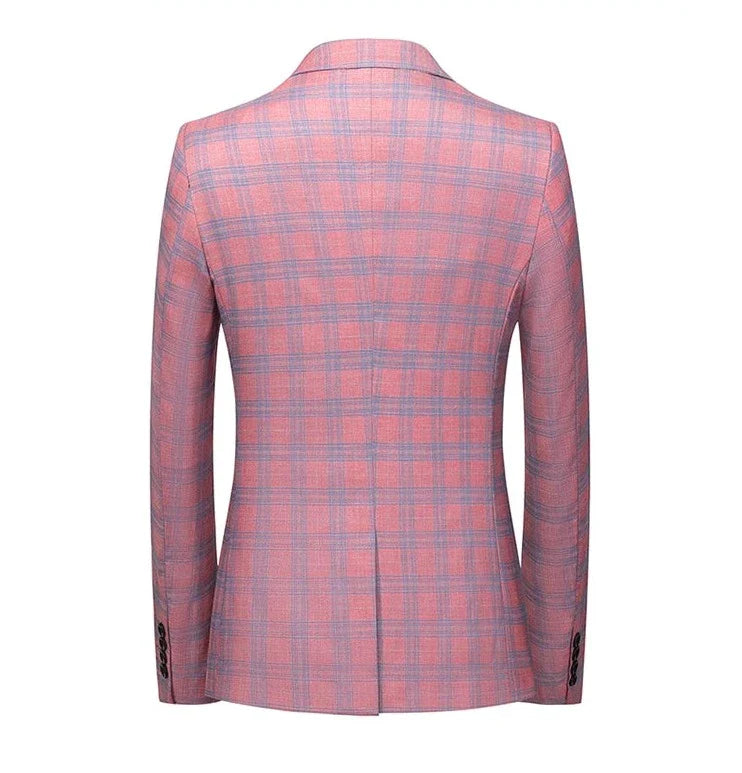 Herren Sakko Karo Design Eleganter Stil