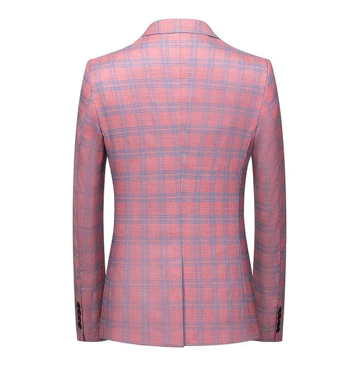 Herren Sakko Karo Design Eleganter Stil