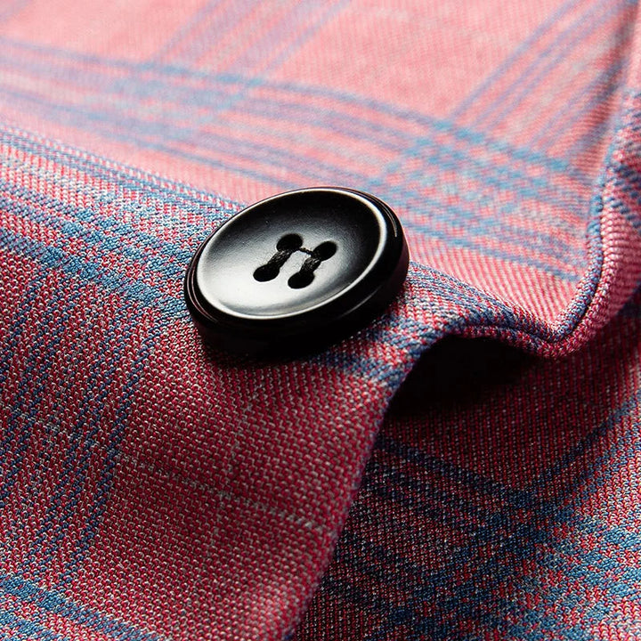 Herren Sakko Karo Design Eleganter Stil