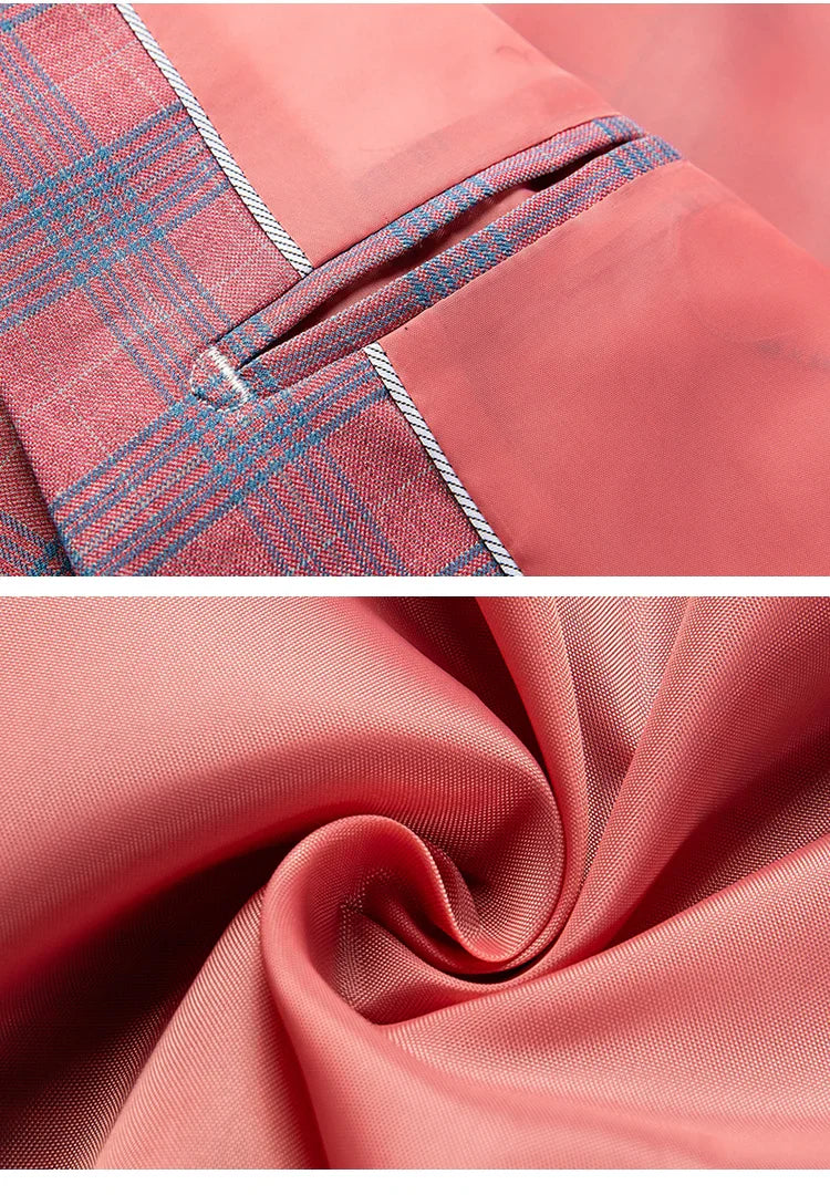 Herren Sakko Karo Design Eleganter Stil