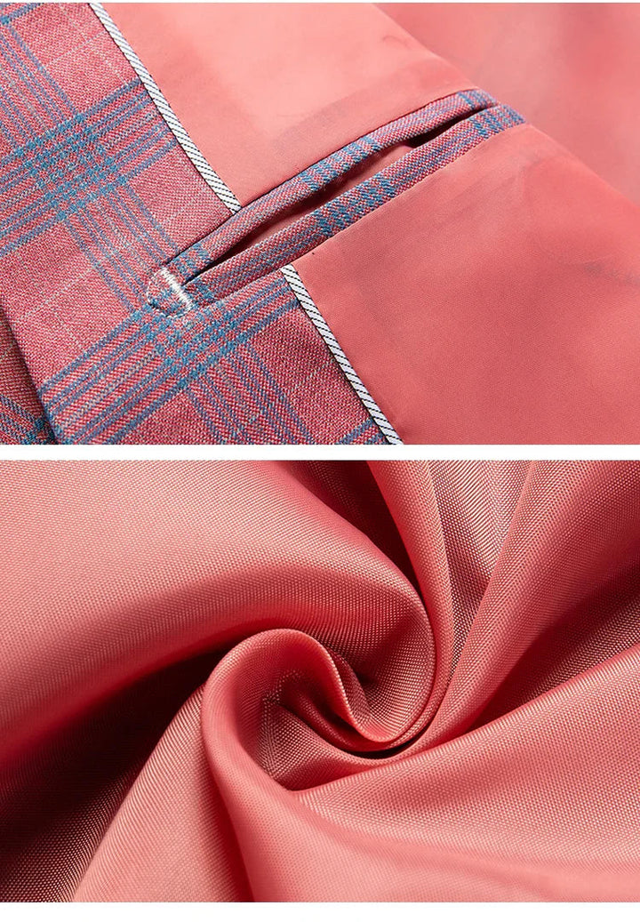 Herren Sakko Karo Design Eleganter Stil