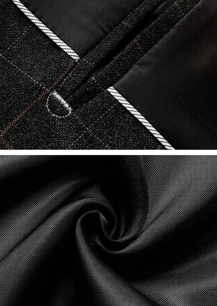 Herren Sakko Karo Design Slim-Fit Hochwertige Materialien