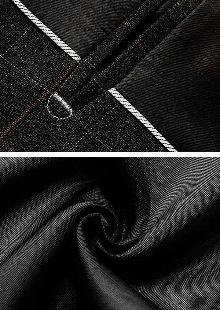 Herren Sakko Karo Design Slim-Fit Hochwertige Materialien