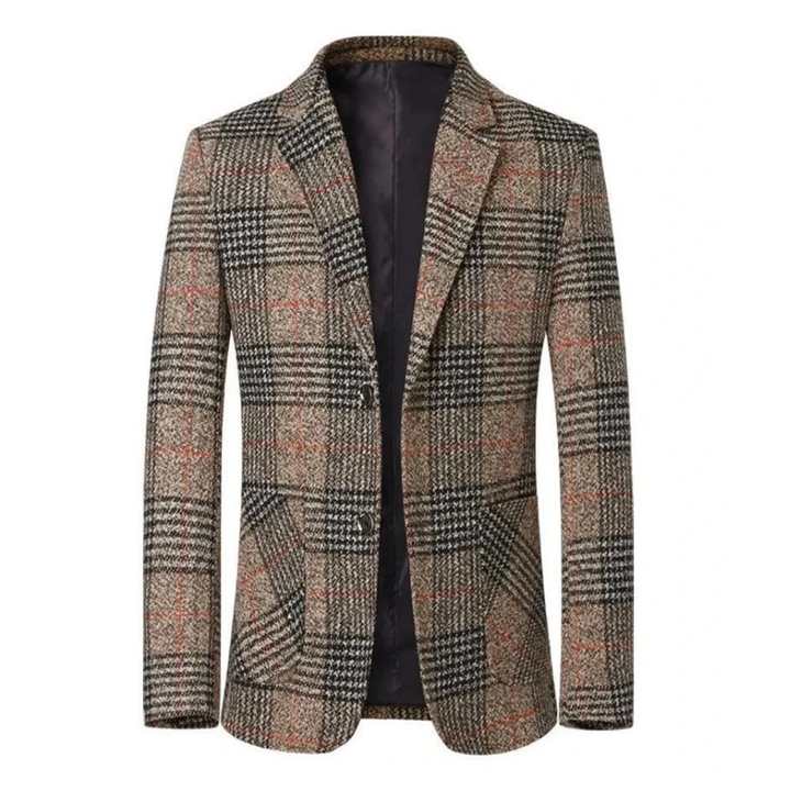 Herren Sakko Tweed Eleganter Stil