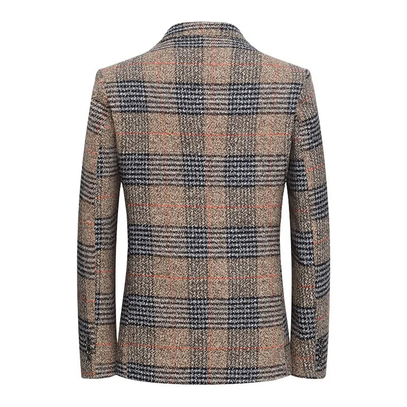 Herren Sakko Tweed Eleganter Stil