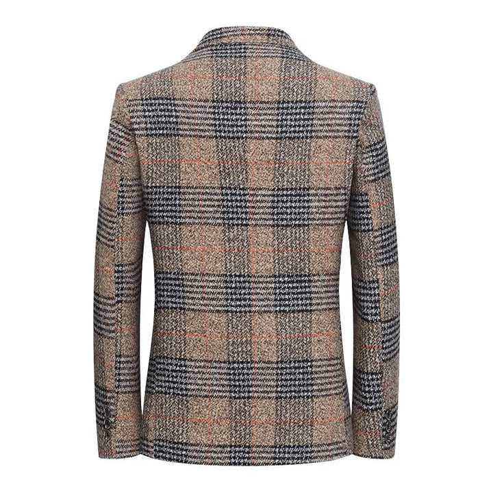 Herren Sakko Tweed Eleganter Stil