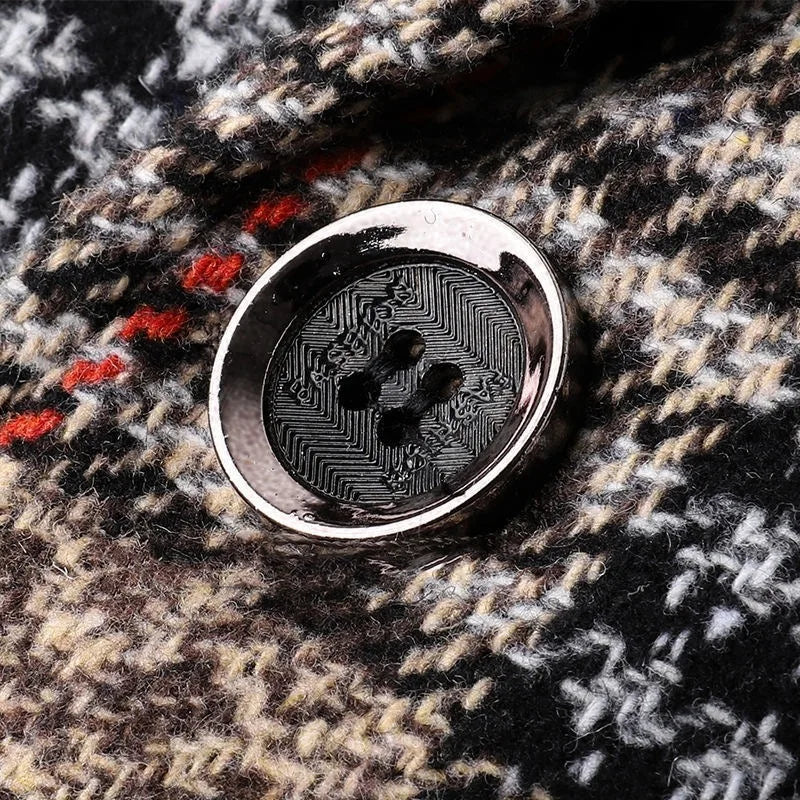 Herren Sakko Tweed Eleganter Stil