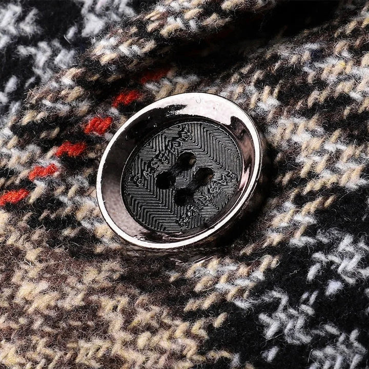 Herren Sakko Tweed Eleganter Stil