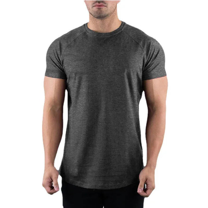 Herren Slim Fit T-Shirt Baumwolle Rundhals Moderne Passform