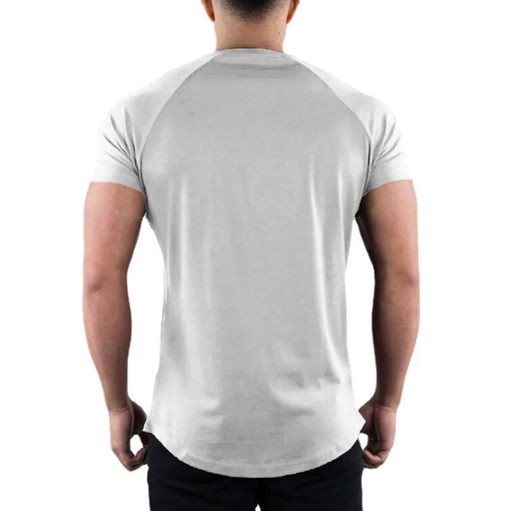 Herren Slim Fit T-Shirt Baumwolle Rundhals Moderne Passform