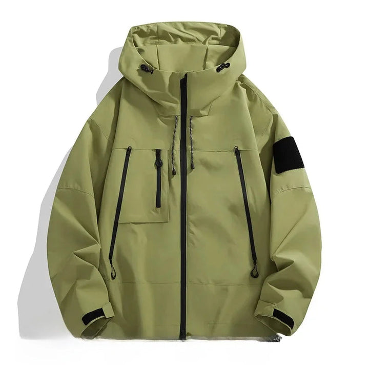 Herren Softshell Jacke mit Kapuze Modern und Praktischen Taschen