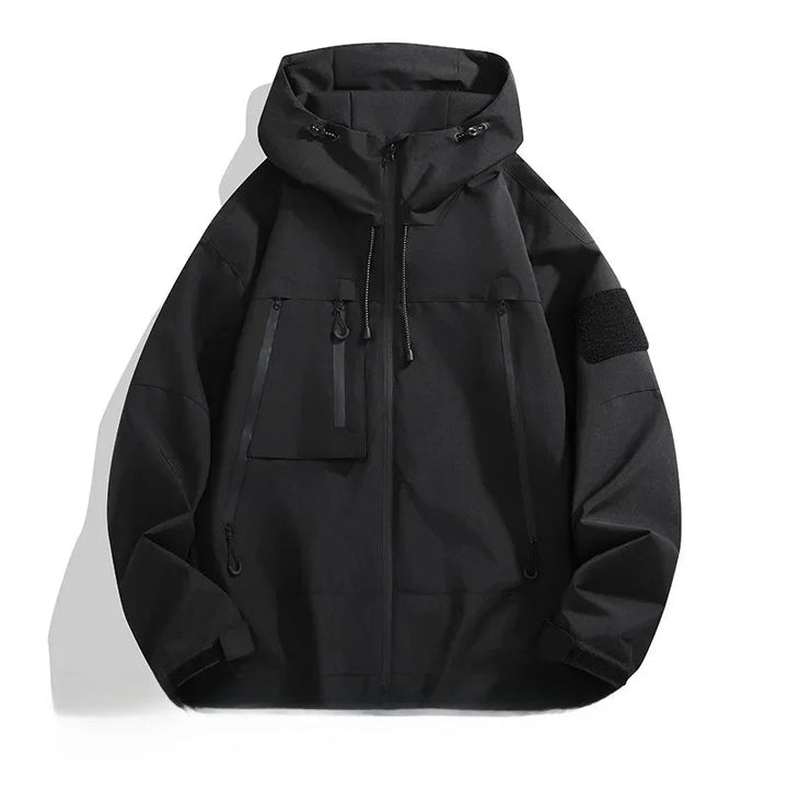 Herren Softshell Jacke mit Kapuze Modern und Praktischen Taschen
