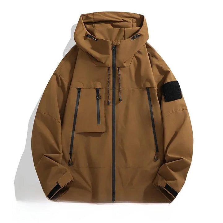 Herren Softshell Jacke mit Kapuze Modern und Praktischen Taschen