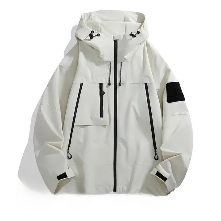 Herren Softshell Jacke mit Kapuze Modern und Praktischen Taschen