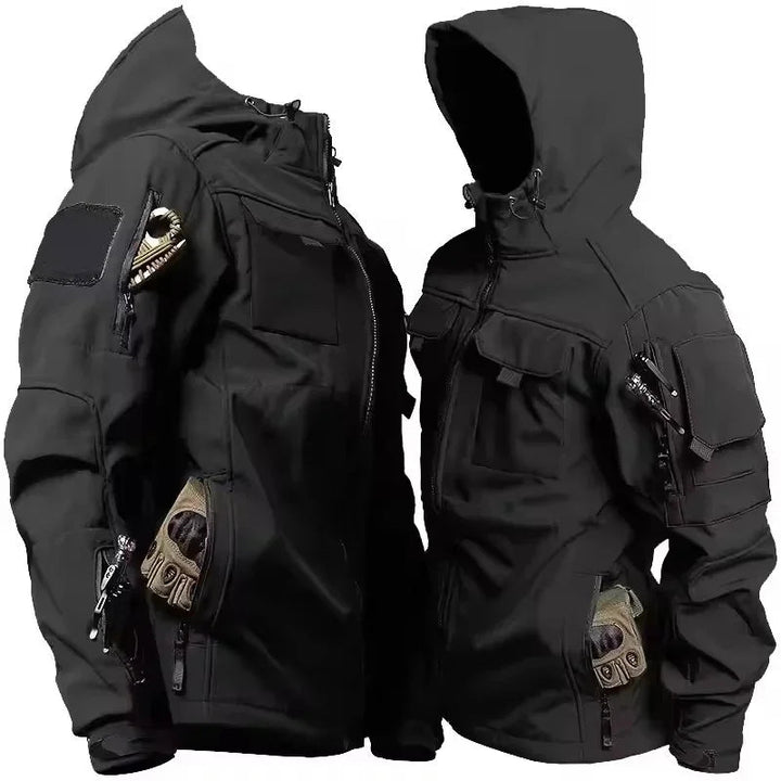 Veste softshell homme avec capuche - coupe-vent et déperlante