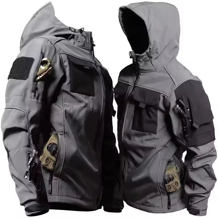Veste softshell homme avec capuche - coupe-vent et déperlante