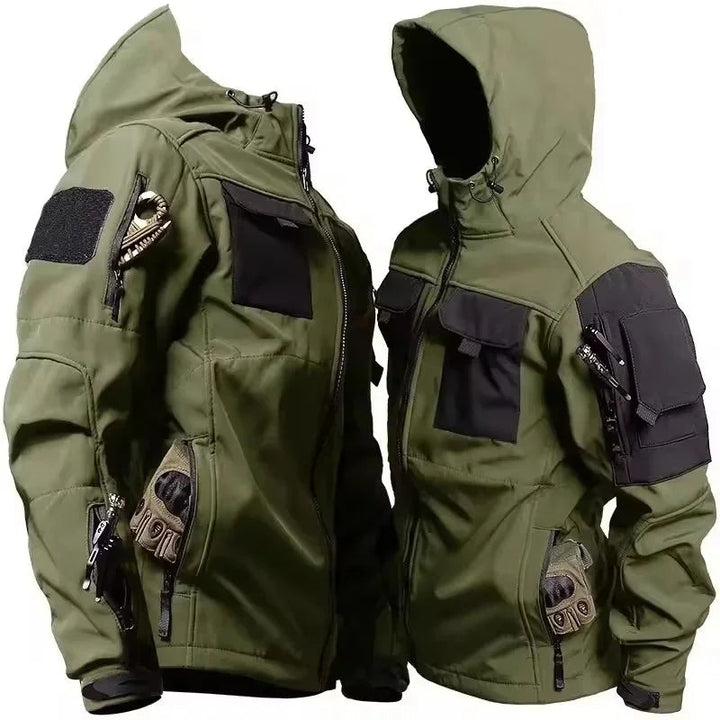 Veste softshell homme avec capuche - coupe-vent et déperlante