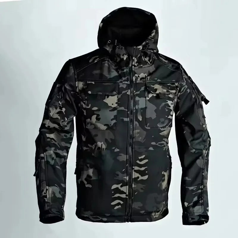 Veste softshell homme avec capuche - coupe-vent et déperlante