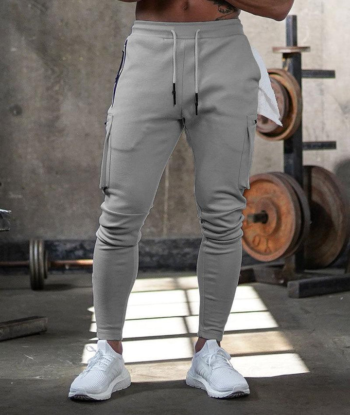 Pantalon de sport homme coton flexible pour entraînement et loisirs