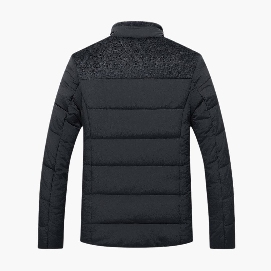 Herren Steppjacke Fleece Stehkragen Modernes Design