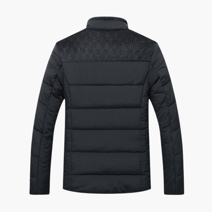 Herren Steppjacke Fleece Stehkragen Modernes Design