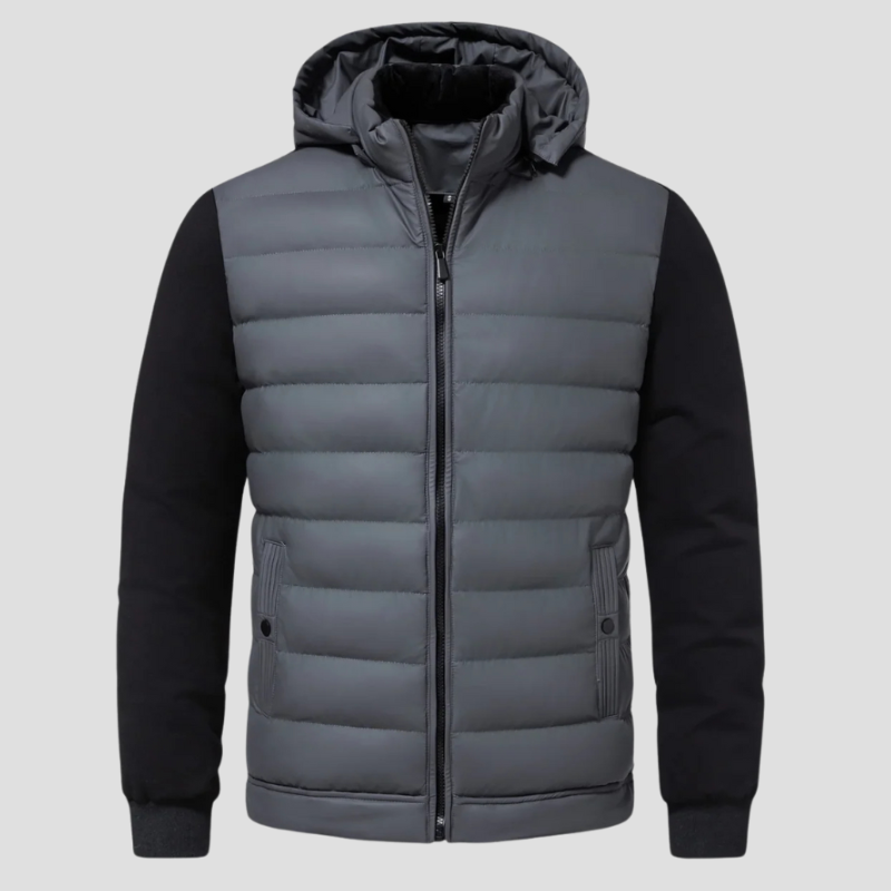 Herren Steppjacke mit Kapuze Sportlich 1