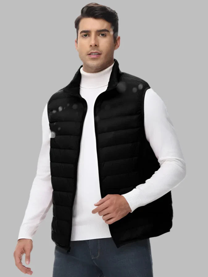 Herren Steppweste Leichte Wattierung Minimalistisches Design