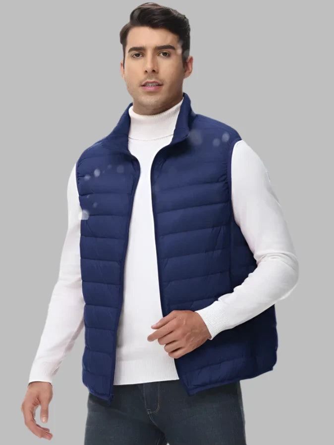 Herren Steppweste Leichte Wattierung Minimalistisches Design