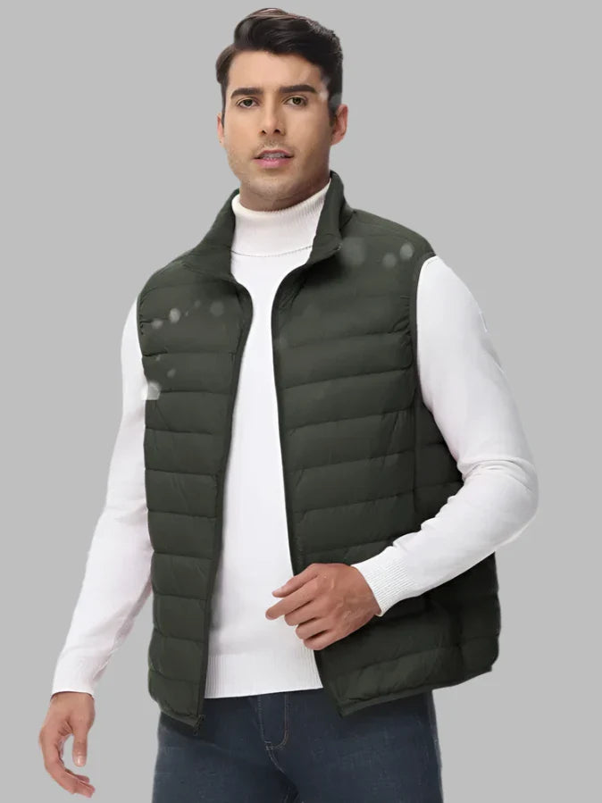 Herren Steppweste Leichte Wattierung Minimalistisches Design