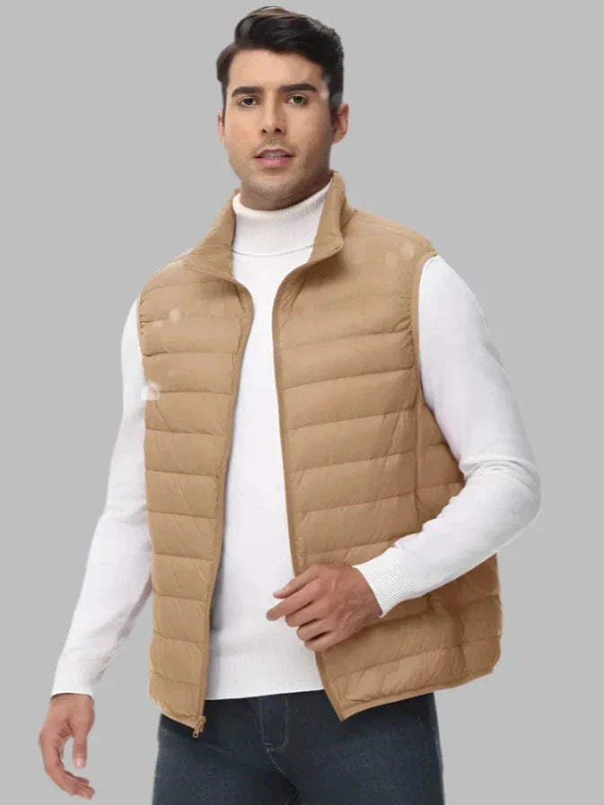 Herren Steppweste Leichte Wattierung Minimalistisches Design