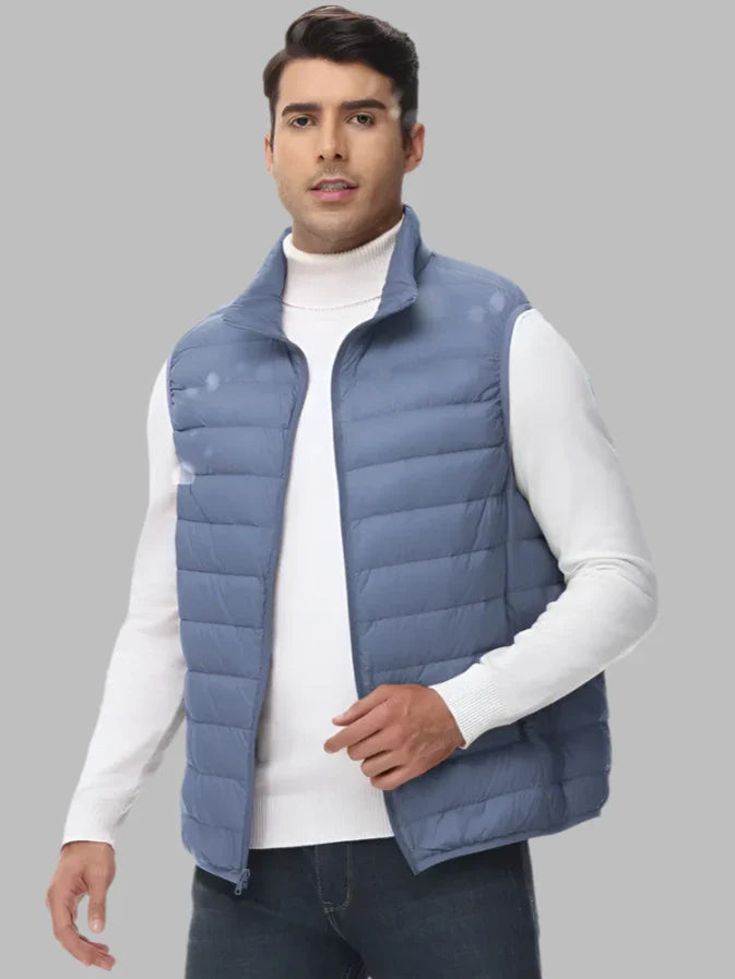 Herren Steppweste Leichte Wattierung Minimalistisches Design